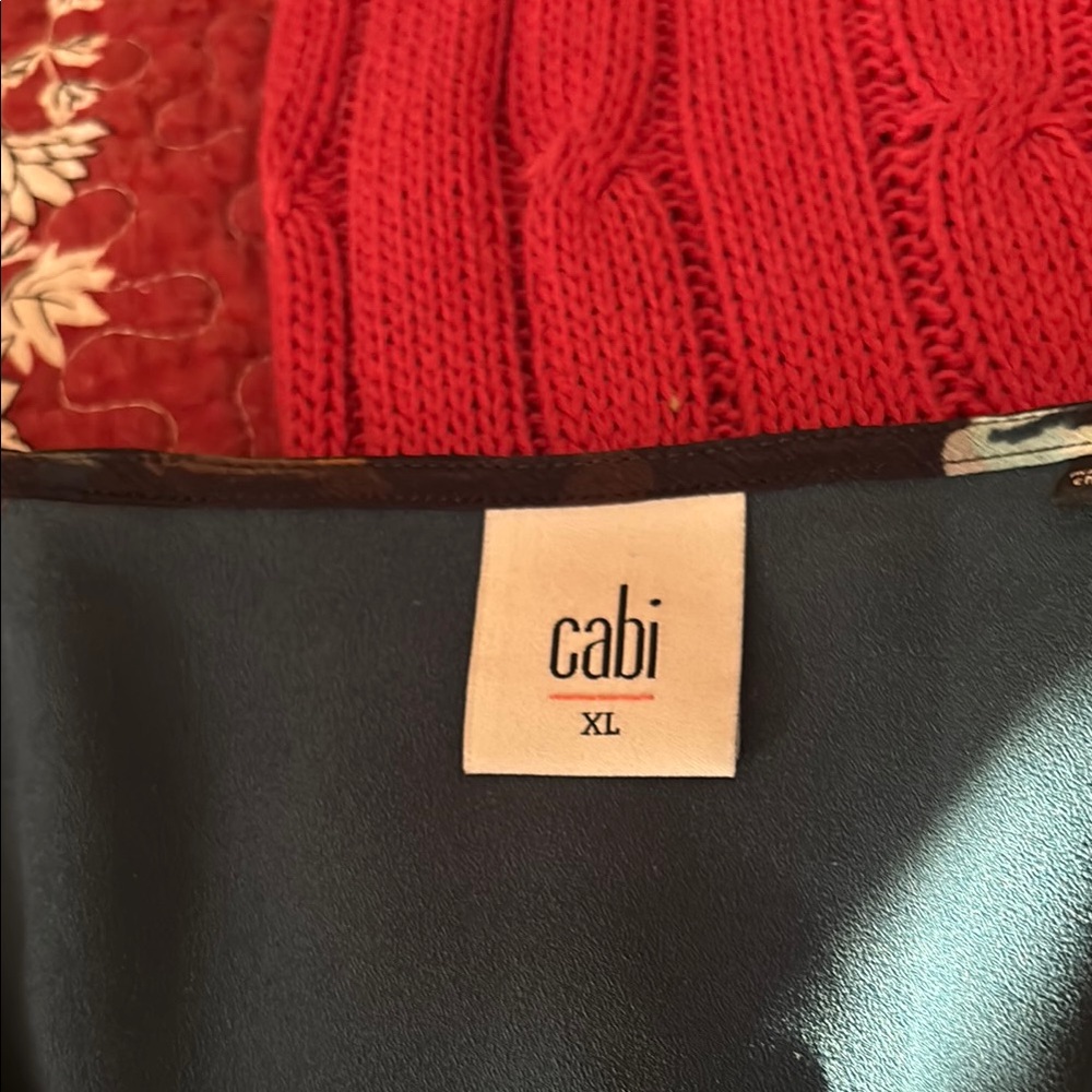 Cabi Red Knit Sweater